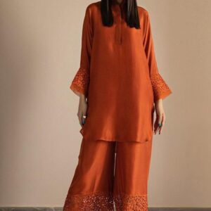 New Arrivals silk long shirt white